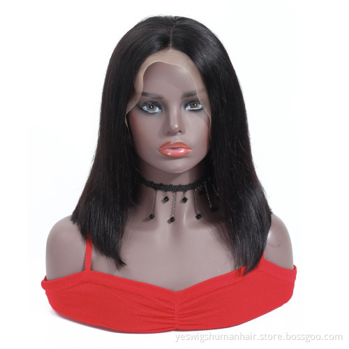 New Arrival Human Hair 13X4 Lace Front Bob Wig Vendor Wholesale Short 10 Inch Peruvian Straight Hair Bob Lace Wigs Large Stock